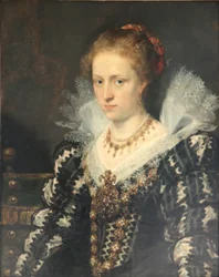Porträt von Jacqueline van Caestre, Ehefrau von Jean Charles de Cordes